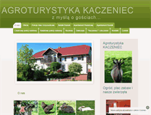 Tablet Screenshot of kaczeniec.pl